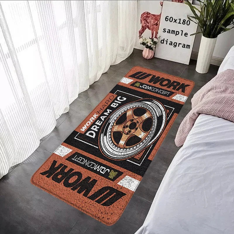 Entrance Doormats Work Wheel Hub Non-slip Bedroom Mat Hallway Carpet Kitchen Floor Car Boot Carpets Room Decor Bathroom Rugs