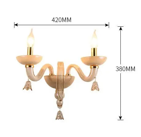 Deco Home Led chandelier crystal lamp for living room parlor Italy hanging crystal sconce Hotel fixtures Lustre Cristal lighting