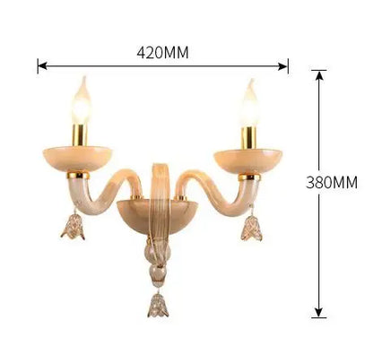 Deco Home Led chandelier crystal lamp for living room parlor Italy hanging crystal sconce Hotel fixtures Lustre Cristal lighting
