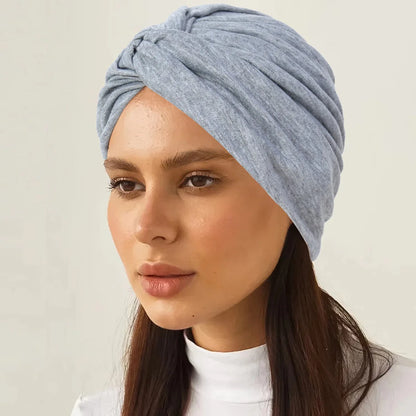 2026 New Soft Strech Ramadan Muslim Hijab Caps Fashion Headwear Women's Headscarf Solid Color Hair Care Turban Bonnet