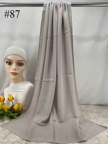 110colors Modal Hijab with Modal Undercap Set Basic Stretchy Pullover Headscarf Thin Breathable Sunscreen Head Wrap Hijabs Scarf