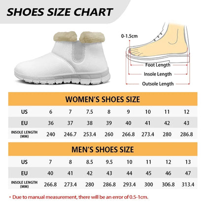 The White Stripes Snow Boots Warm Boot Mens Womens Teentager Shoes Outdoor High Quality Fanshion Casual Sneakers Custom Shoes