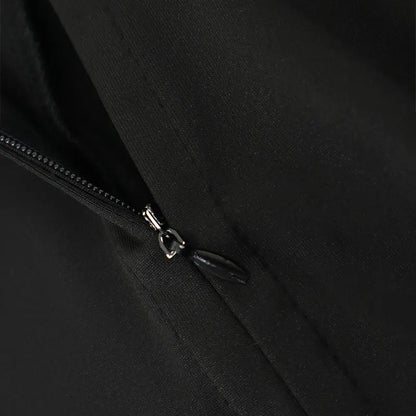 Autumn New Women's Jumpsuits Fashion Streetwear Long Sleeves Half High Collar Zippers Bodycon Rompers Black Sexy Lady Jumpsuits