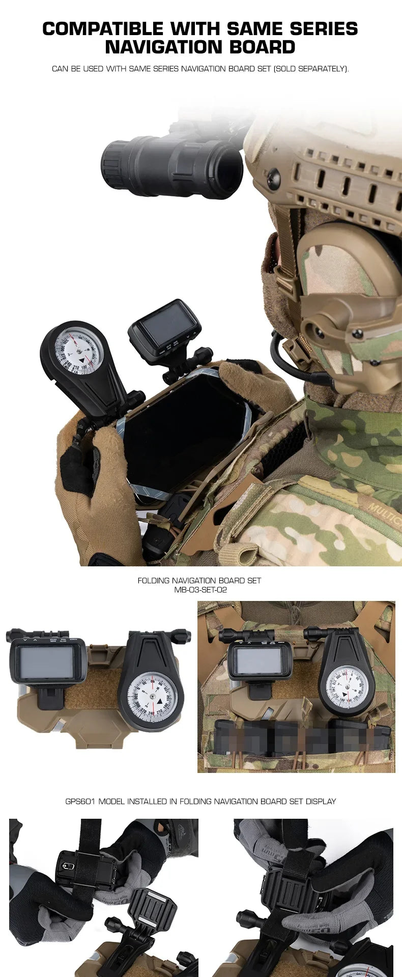 Tactical 601 GPS Navigator Dummy Model Non-Functional Outdoor Hunting Survival Compass Map Navigation Tool Prop
