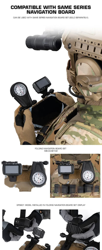 Tactical 601 GPS Navigator Dummy Model Non-Functional Outdoor Hunting Survival Compass Map Navigation Tool Prop