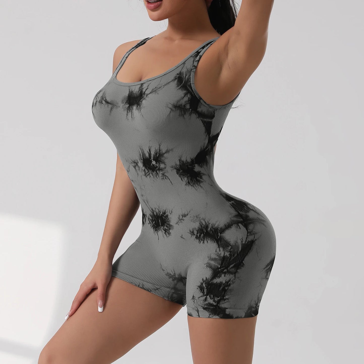 Sexy With V-shaped Exposed Waist Women's Summer Jumpsuits Fitness Daily Wear Casual Yoga Workout Jumpsuits