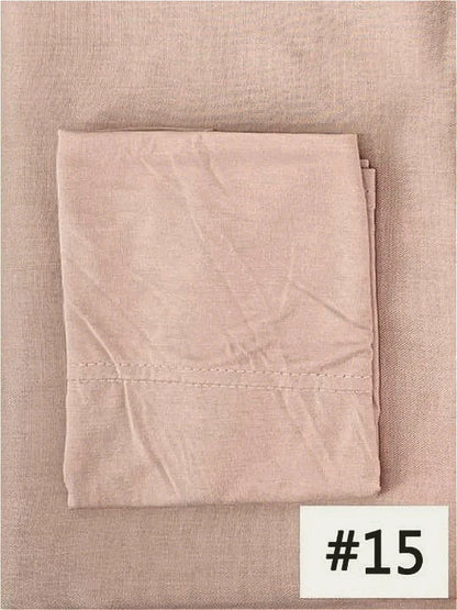 84colors Modal Hijab with Modal Undercap Set Basic Stretchy Pullover Headscarf Thin Breathable Sunscreen Head Wrap Hijabs Scarf