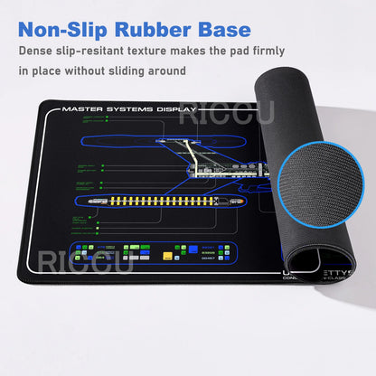 XXL HD print Game Mouse Pad Star Trek Office PC Accessories Keyboard Starship Blueprint Gamer Computer Cabinet Desk Mat carpet