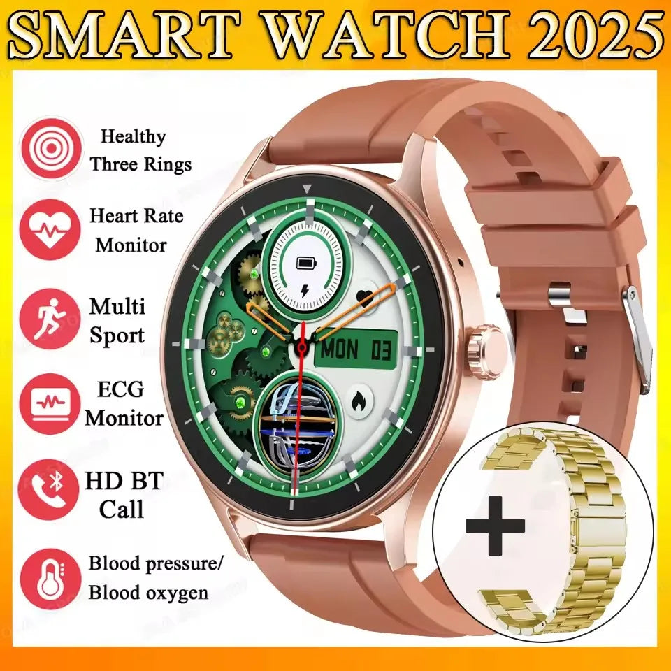 2025 New Smart Watch Heart Rate Sleep Health Monitor Bluetooth Talk Ladies Sport Smart Watch for Android IOS