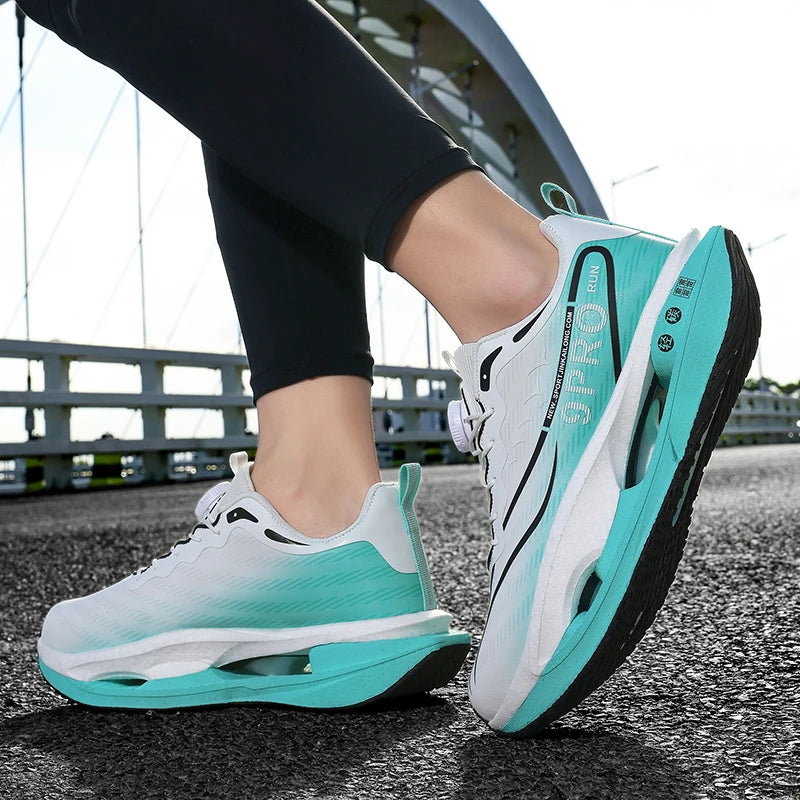 Unisex Running Shoes 2025 New Lightweight Cushioning Thick Sole Sports Training Sneakers Daily Wear Tennis Shoes for Men Women
