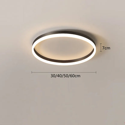 Modern Bedroom led Ceiling Lights Round Remote Control Dimmable led Living Room Ceiling Light White/Black Indoor Ceiling Lights