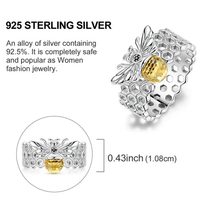 LAZA 925 Sterling Silver Colorful Rings Sparking Zirconium Bowknot Moon Sun Original Ring For Women Anniversary Wedding Gifts