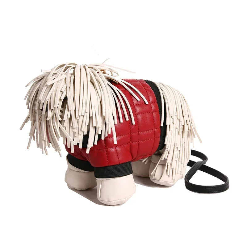 Unique Designer Purse and Handbags for Women Leather Shoulder Bag High Quality 3D Dog Shape Wedding Evening Clutch Bag Party Bag