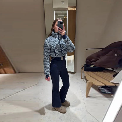 Faux Fur Patchwork Ski Jumpsuit Women Detachable Hoodie Long Sleeves Belts Zipper Warm Skiwear Female 2025 Winter Warm Rompers