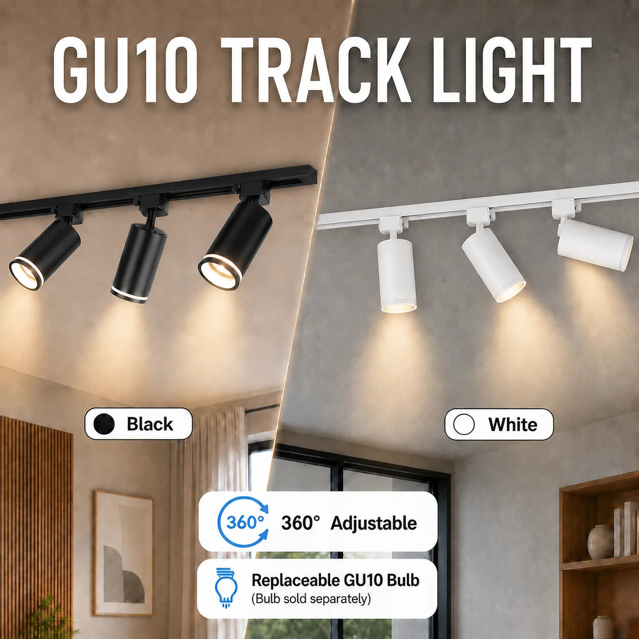 Track Light Modern Led Ceiling Lamp 110V 220V Spots To Ceiling Lighting Gu10 Led Lights Spotlights led ceiling Kitchen Lighting