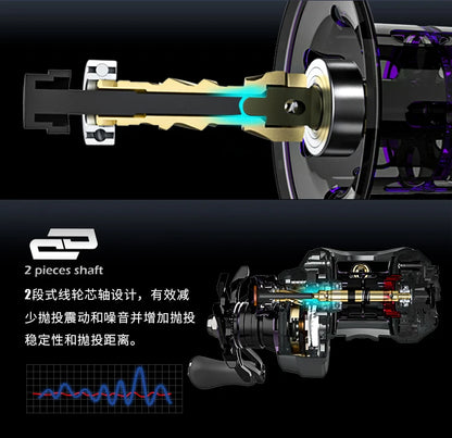 HAIBO 2026 ARISE ELITE Casting Reel 153g 7.2:1/8.3:1 STS AMC+ 2.0 Gear System LFC 4.3g Ultralight Spool Fishing Reel