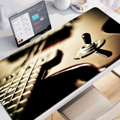 Large Mouse Pad .Mousepad Fender Guitar Gamer Keyboard Mat Game Mats Office Accessories Mausepad Gaming Computer Table Stitch