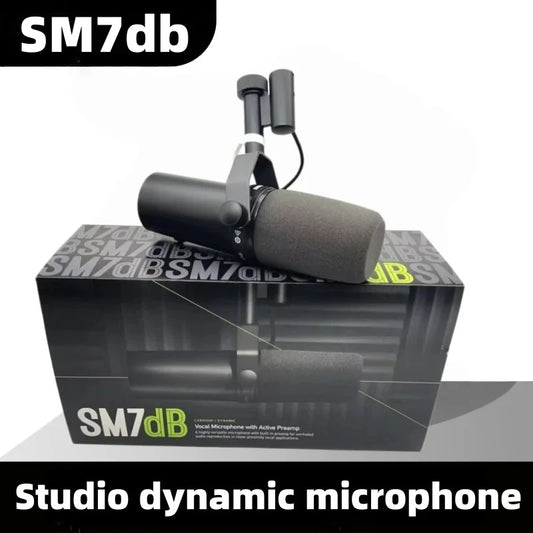 SM7DBs icrophone  dynamic microphone podcast studio set for Live/Stage Recording Podcasting cardioid Black Metal microphone