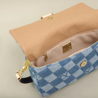 PATSY PG GARIS 2026 Women's Latin American Style Shoulder Bag New Cowboy Splicing Design All-season Suitable Crossbody Bag