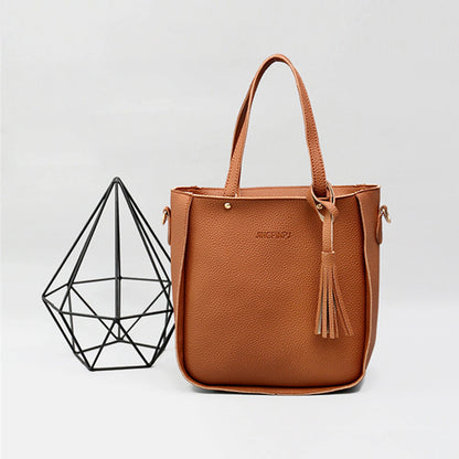 4pcs/set Women Elegant Tote Bags Heavy Duty Multiple Colors Available Bag for Eyeglasses Phones Cosmetics