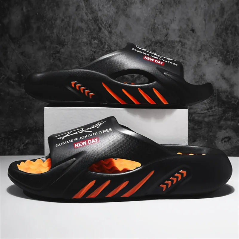 Men's Slippers EVA Non-slip Slides Fashion Slippers Comfortable Men's Slides Casual Sandals Outdoor Indoor Shoes Big Size