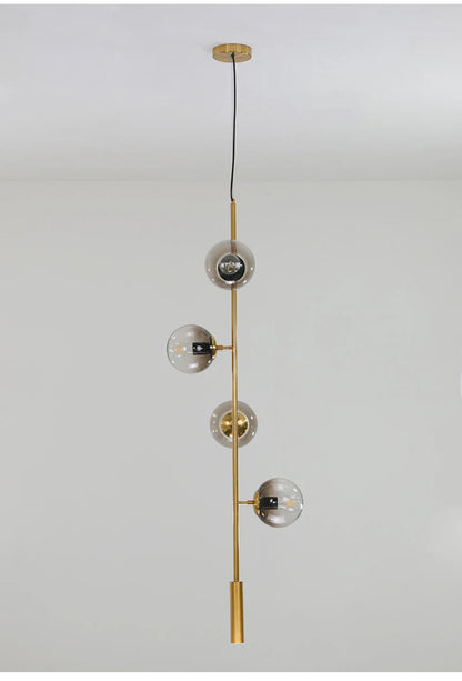 Northern Europe Dining Room Chandeliers Designer One Character Long Strip Pendant Lamp Decoration Maison LED Lights