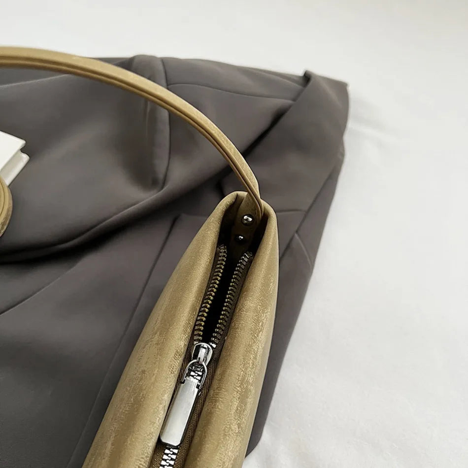 AMYMANG Women Small PU Leather Design Square Underarm Shoulder Bag 2026 New Trendy Crossbody Bag Female Handbags and Purses