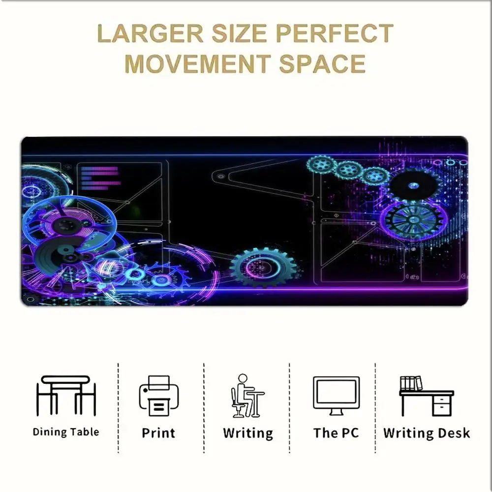 Tech Gear Circuit Large Desk Mat Mouse Pad Mouse Mat Gaming Keyboard Mat Play mat Non-Slip  Rubber PC Gaming Office Table Decor