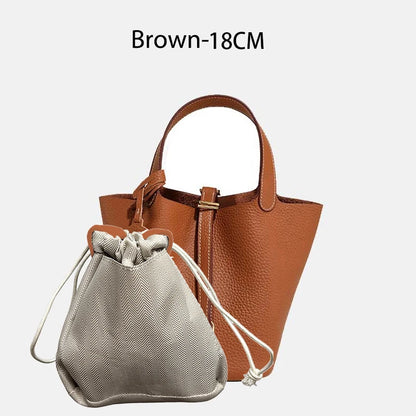 Women Bags Handbags Bucket Bag 18/22 Big Small Fashion Tote Bag Genuine Leather Luxury Quality Designers Lady Hand Bags