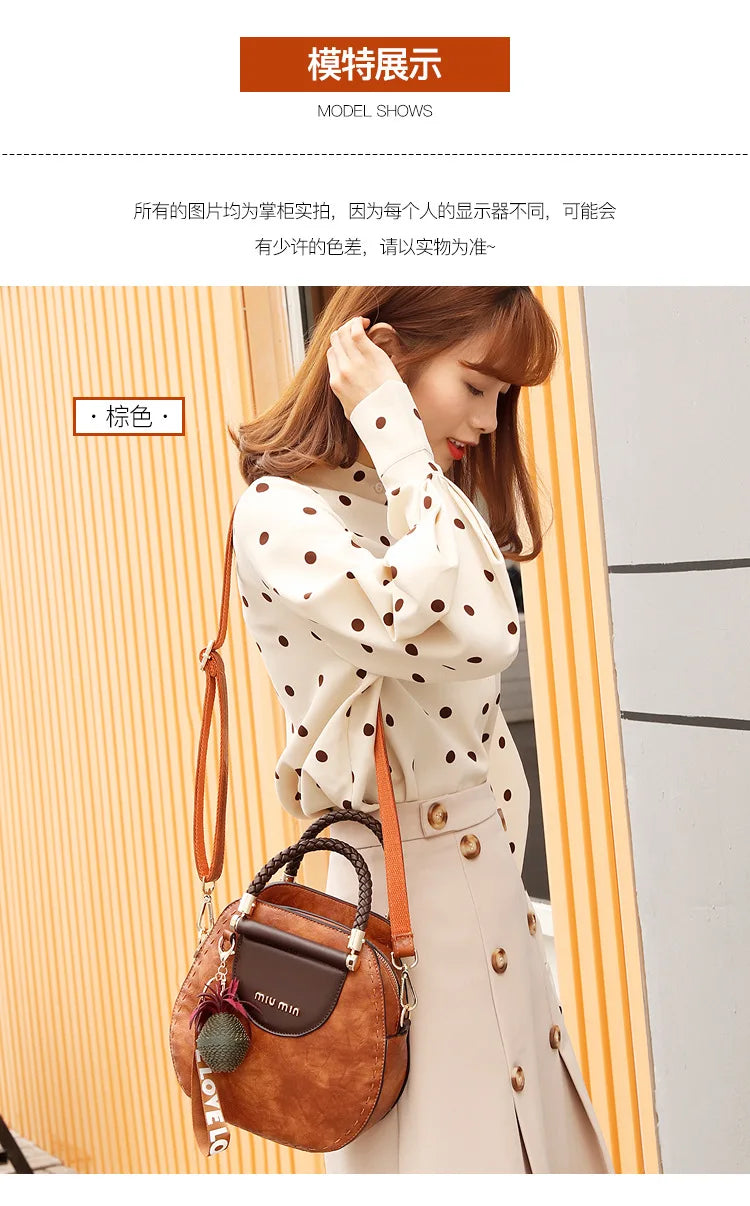 Vintage Women's Bag Luxury Designer Boston Style Women Shoulder Bag High Quality Fashion Crossbody Bags Female Handbags