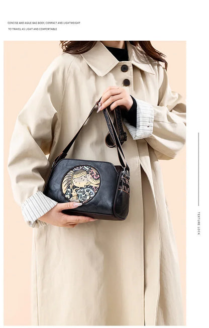 Women Crossbody Bag for Women Elephant Bags Fashion Print High Quality Leather Shoulder Bag Messenger Bags Sac a Main