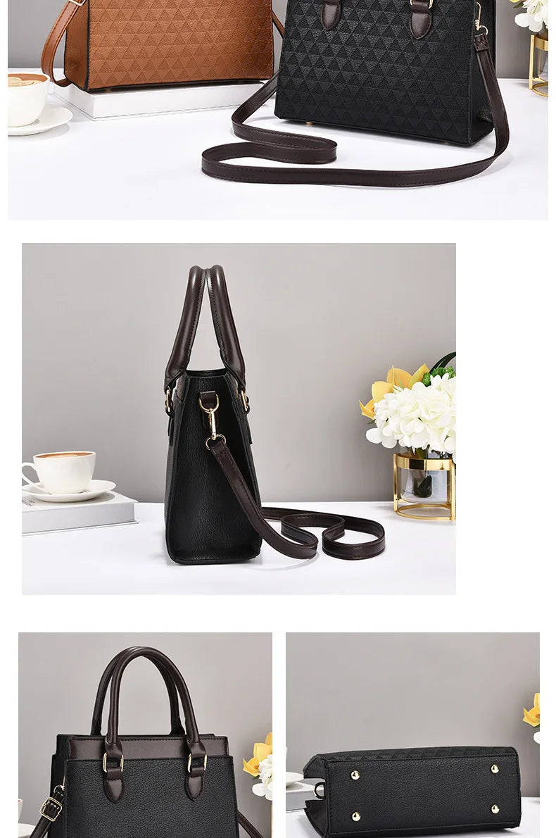 Elegant Women Shoulder Bag PU Leather Ladies Messenger Bag Fashion Single Totes Bag Korean Luxury Lady Handbags Bolsa Feminina