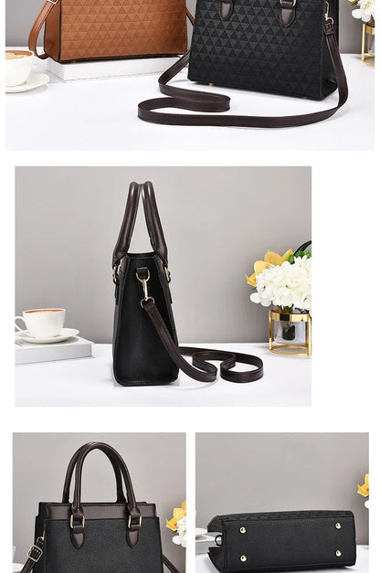Elegant Women Shoulder Bag PU Leather Ladies Messenger Bag Fashion Single Totes Bag Korean Luxury Lady Handbags Bolsa Feminina