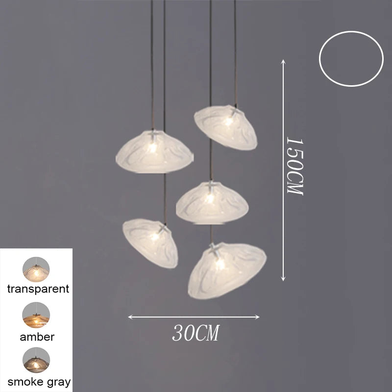 Modern Stair chandelier Pendant lights indoor lighting Ceiling lamp hanging light led Chandeliers for living room indoor lightin