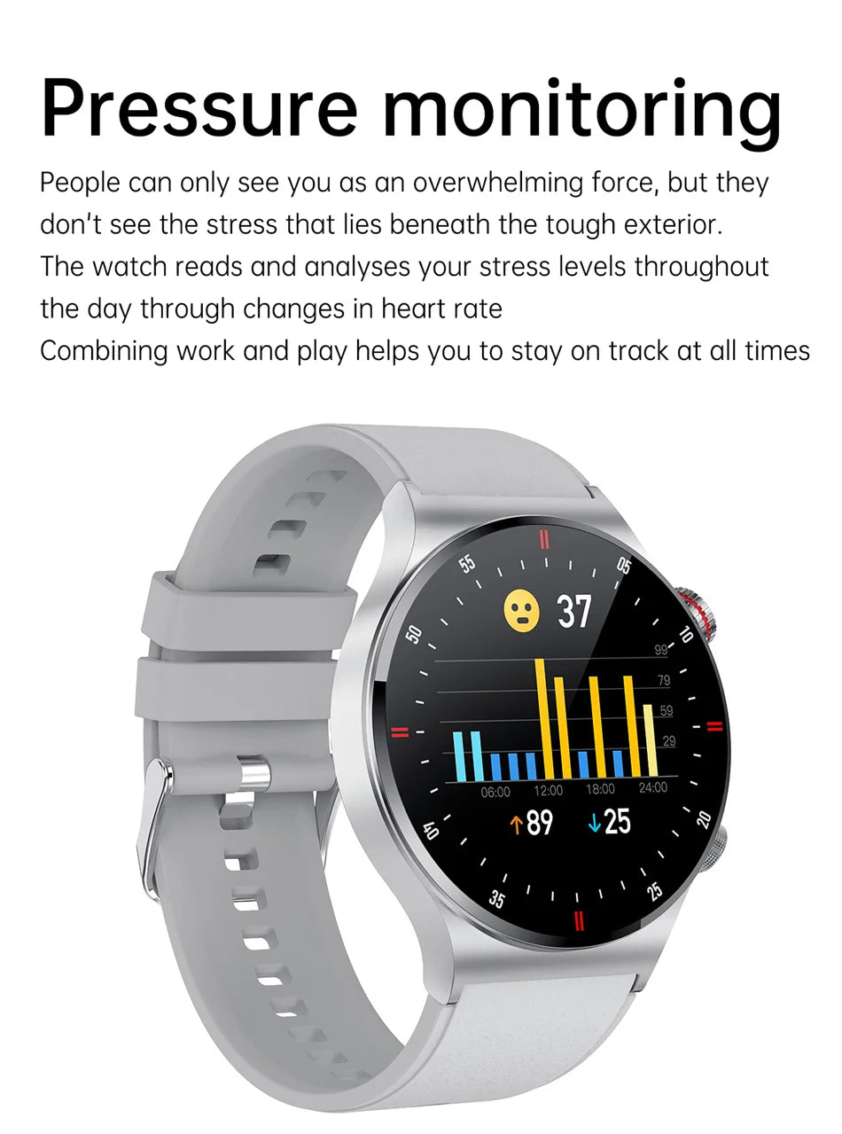2025 NFC Bluetooth Call Smart Watch Men Full Screen GPS Sports Bracelet Waterproof ECG Health Monitor SmartWatch for IOS Android