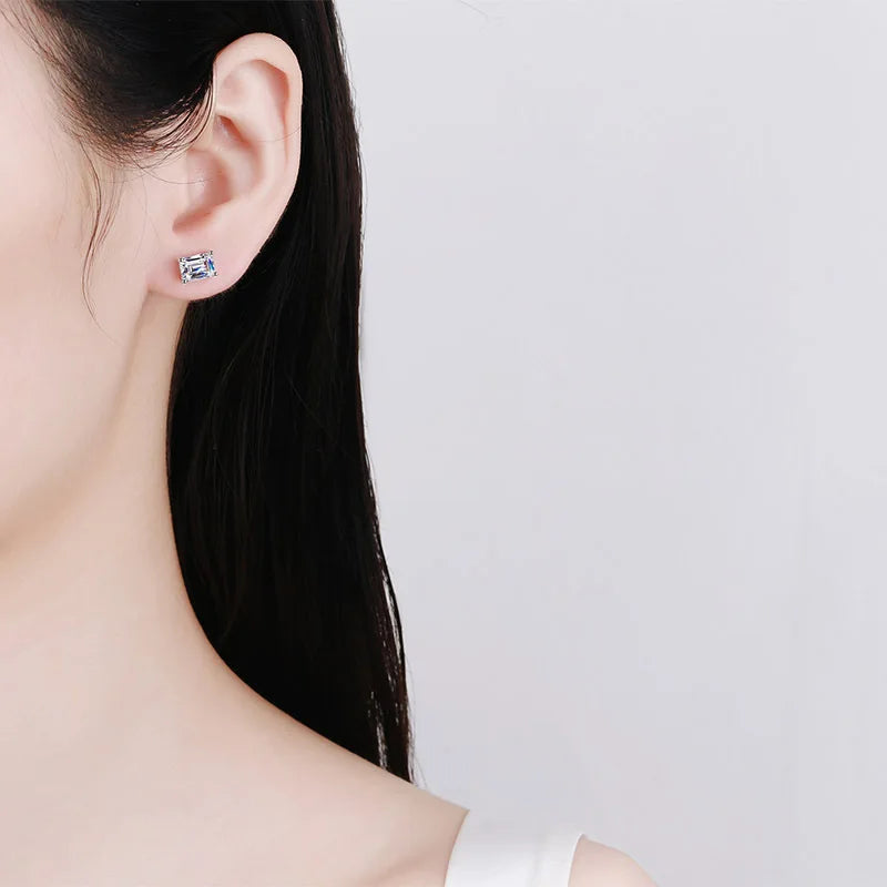 Luxury 0.5-3 Carats Marquise Heart Pear Moissanite Women Diamond Earring Stud 925 Sterling Silver Earrings for Women Jewelry New