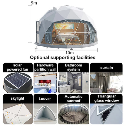 High quality outdoor camping, instant setting, luxurious camping, starry sky spherical hotel tent, dome tent, Coolee starry sky