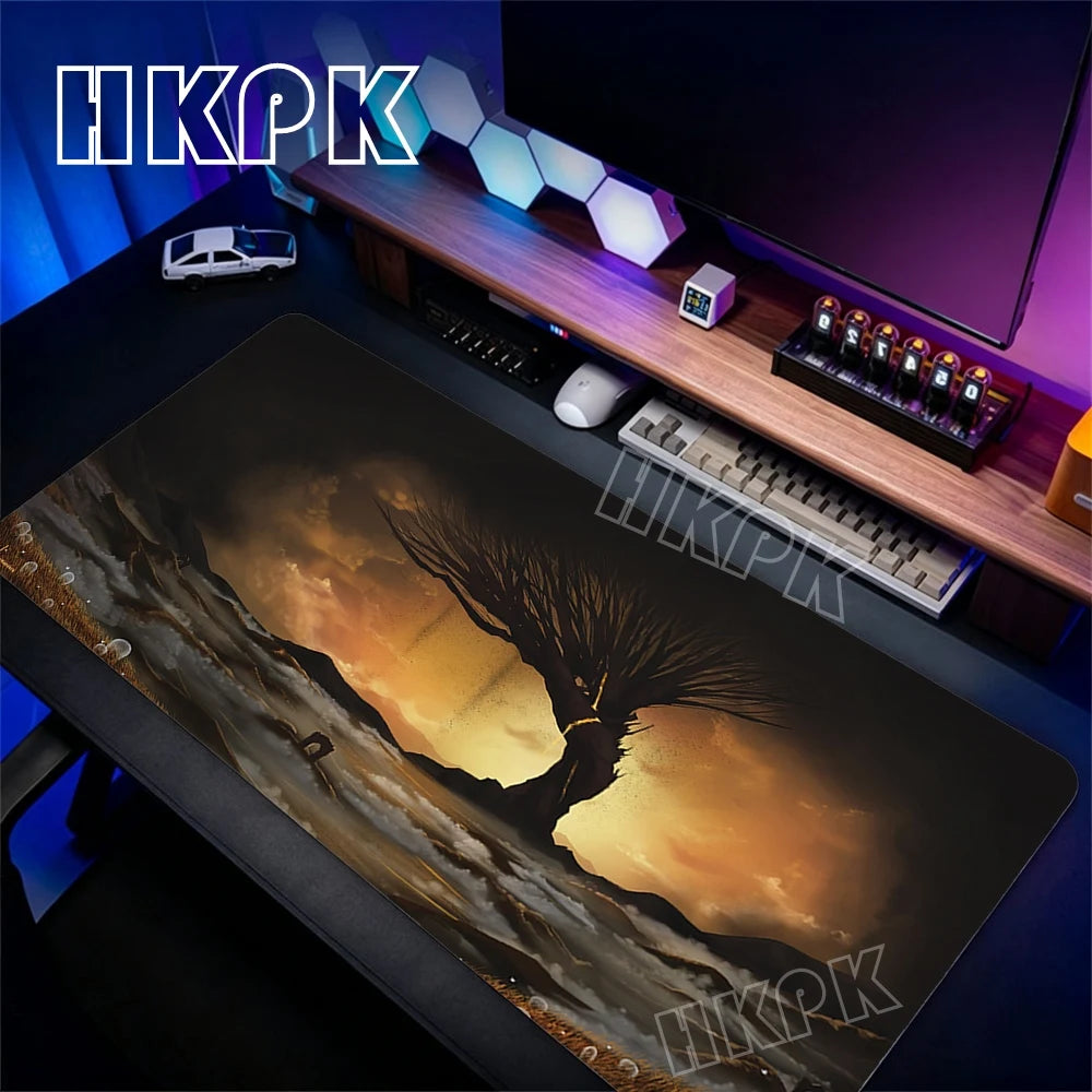 Gaming Mouse Pad XXL Deskmat Anime Pc Accessories Mousepad E-Eldens R-Ring Mat 90x40cm Gamer Large Desktop Extended Desk Carpet