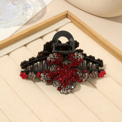 AWAYTR New Flower Hair Claws Clips Hairpins For Girls Women Fashion Rhinestone Hairgrip Barrettes Hair Crab Hair Accessories