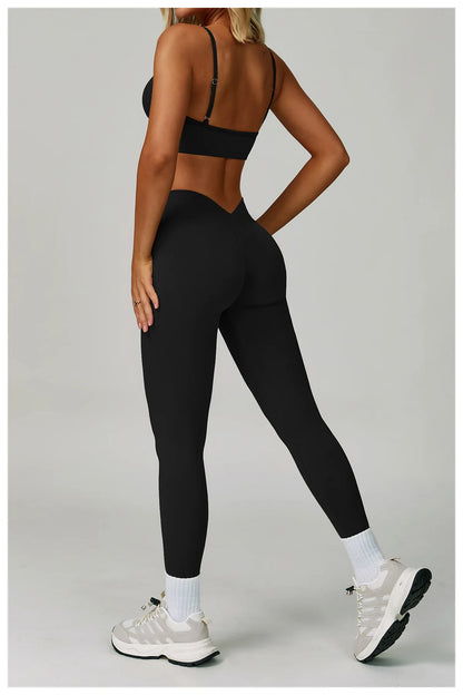2/3PCS Seamless Sport Yoga Set Women's Breathable High Waist Fitness Sportwear Women Sports Underwear Set Gym Workout Clothes