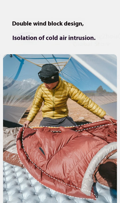 Naturehike Snowbird Mummy Sleeping Bag SP400/SP550/SP700/SP1000 for Outdoor Hiking Travel Winter Warm Duck Down Sleeping Bag