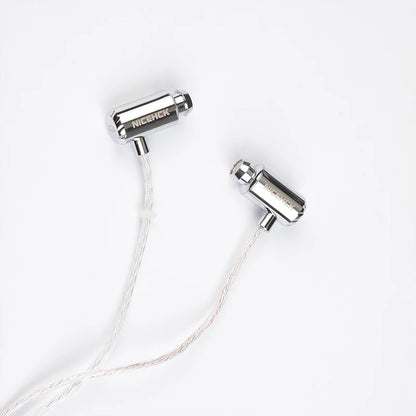 NICEHCK X39 IEM Aluminum Alloy Shell HIFI Microphone Earbud 6mm Titanium Plated Dynamic Headset Bass Vocal DJ In-ear Earphone