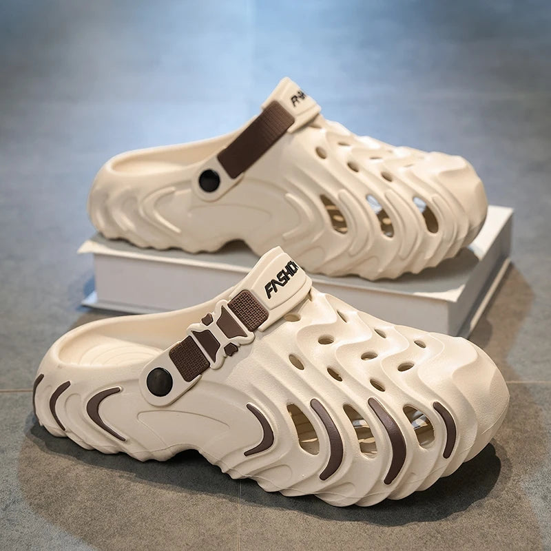 Summer Men's Outdoor Clogs EVA Soft Slippers For Man Beach Sandals Slides Garden Shoes New Men Casual Shoes Male Beach Slippers