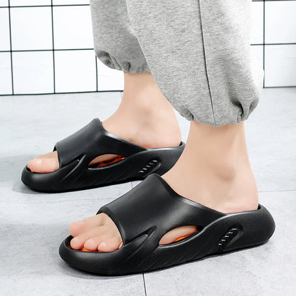 Men Massage Slippers Indoor Outdoor Sandals Beach Casual Shoes Comfortable Soft Slides Flip-flops Men's Sandals Big Size 46 47