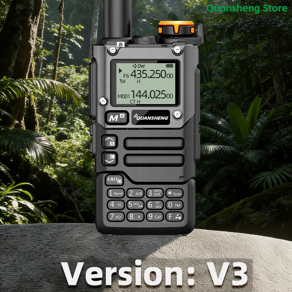 Quansheng UV K5 8 V3 Walkie Talkie Two Way Radio 2MB Memory Long Range AM FM Ham Camping Communication K6 Wireless Set Station