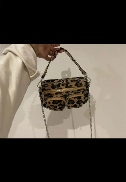 New Leopard Crossbody Bags For Women 2024 Luxury Handbags Designer Ladies Hand Shoulder Messenger Bag Sac A Main Female