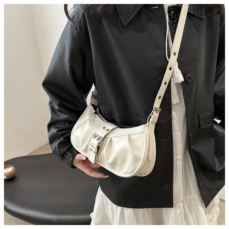 England Style Bags For Women Luxury Designer Handbags And Purses New In Polyester Vintage Rivet Small Underarm Shoulder Bag