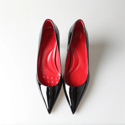 Alionly 2026 New 8CM Thin High Heels Pumps Women Pointed Toe Slip On Shoes Elegant Prom Wedding Stripper Ladies Sandals