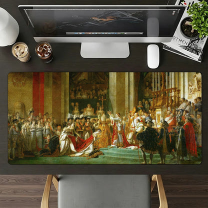 Artist J-Jacques-Louis D-David-S Mouse Pad Large Non-Slip Waterproof Mat Stitched Edge Keyboard Pad for Gaming Daily Office