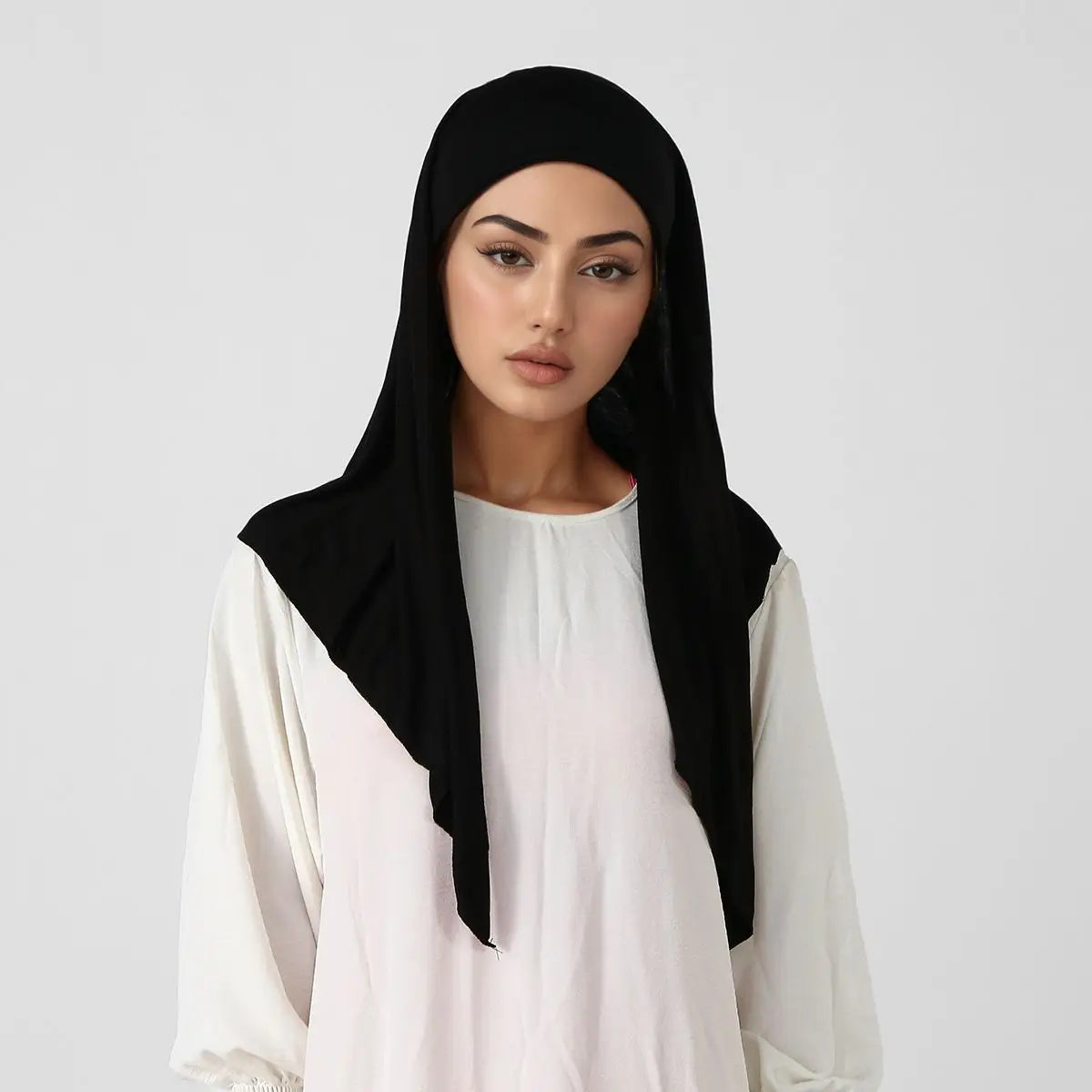 New Triangle Jersey Hijab Scarf For Women Muslim Shawls Headscarf Wraps Solid Color Scarves Head Wrap Islamic Turban Headband